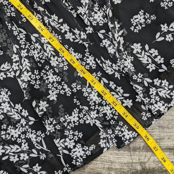 Calvin Klein High Neck Zip Back Floral Mini Dress Size 8 - Picture 4 of 5